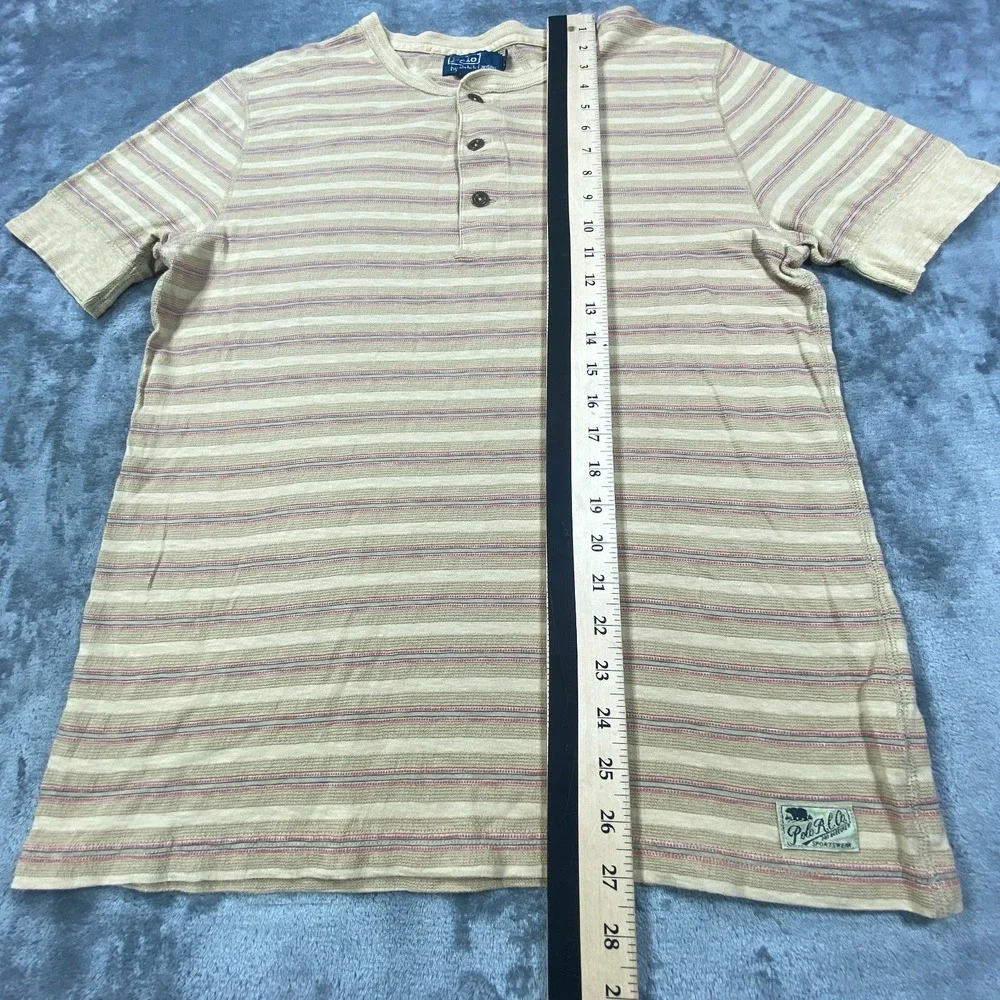 Vintage Polo Ralph Lauren 381 Bleeker T Shirt Large Mens Sportswear Knit Striped